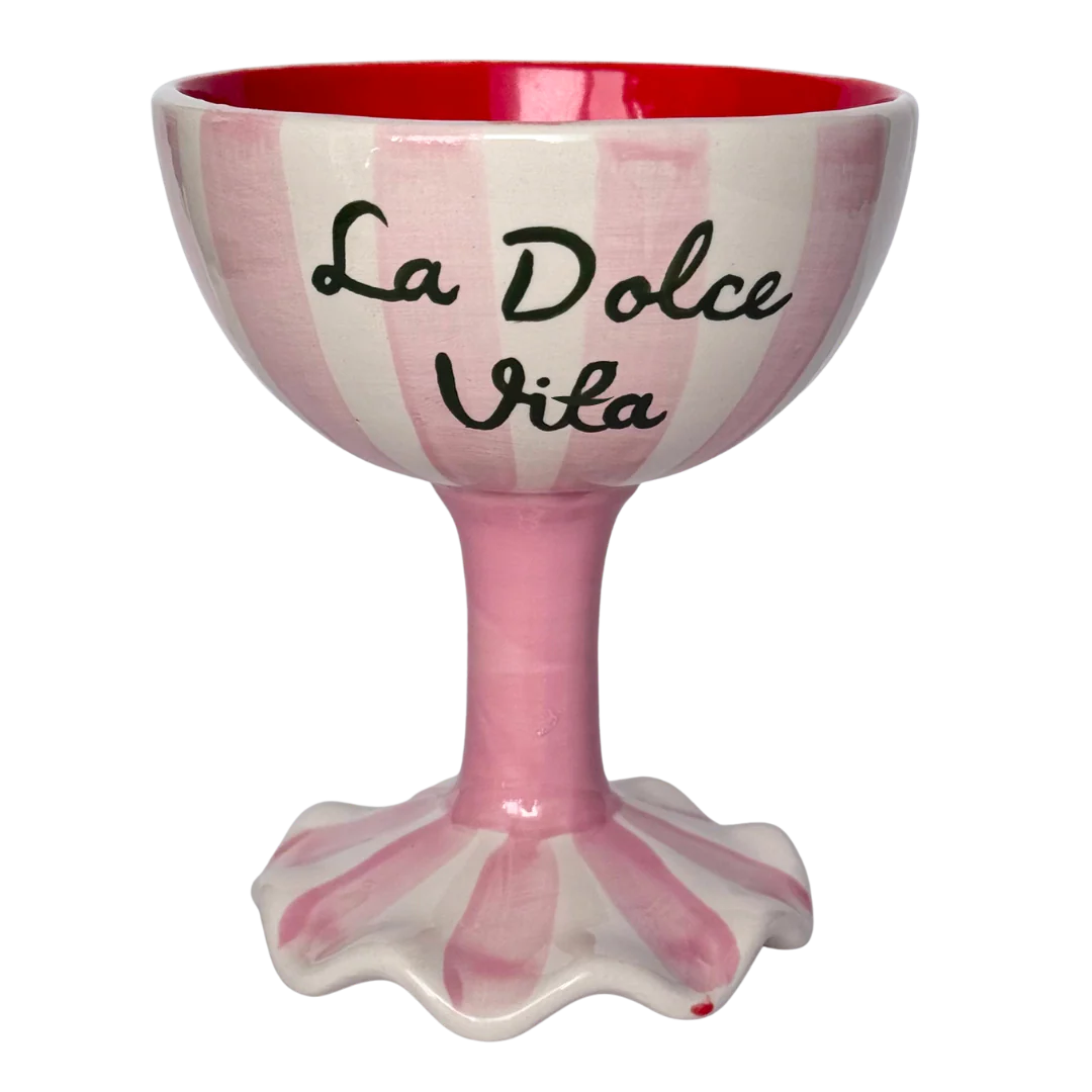 π Elaine Ruffled Foot Wine Glass