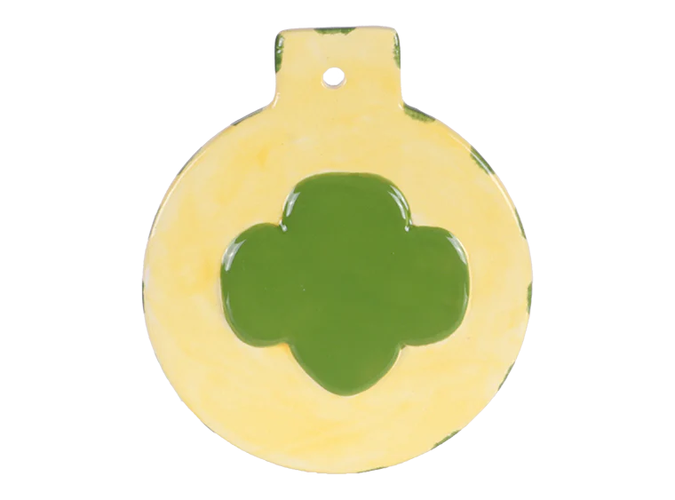 💚 Flat Girl Scout Trefoil Ornament